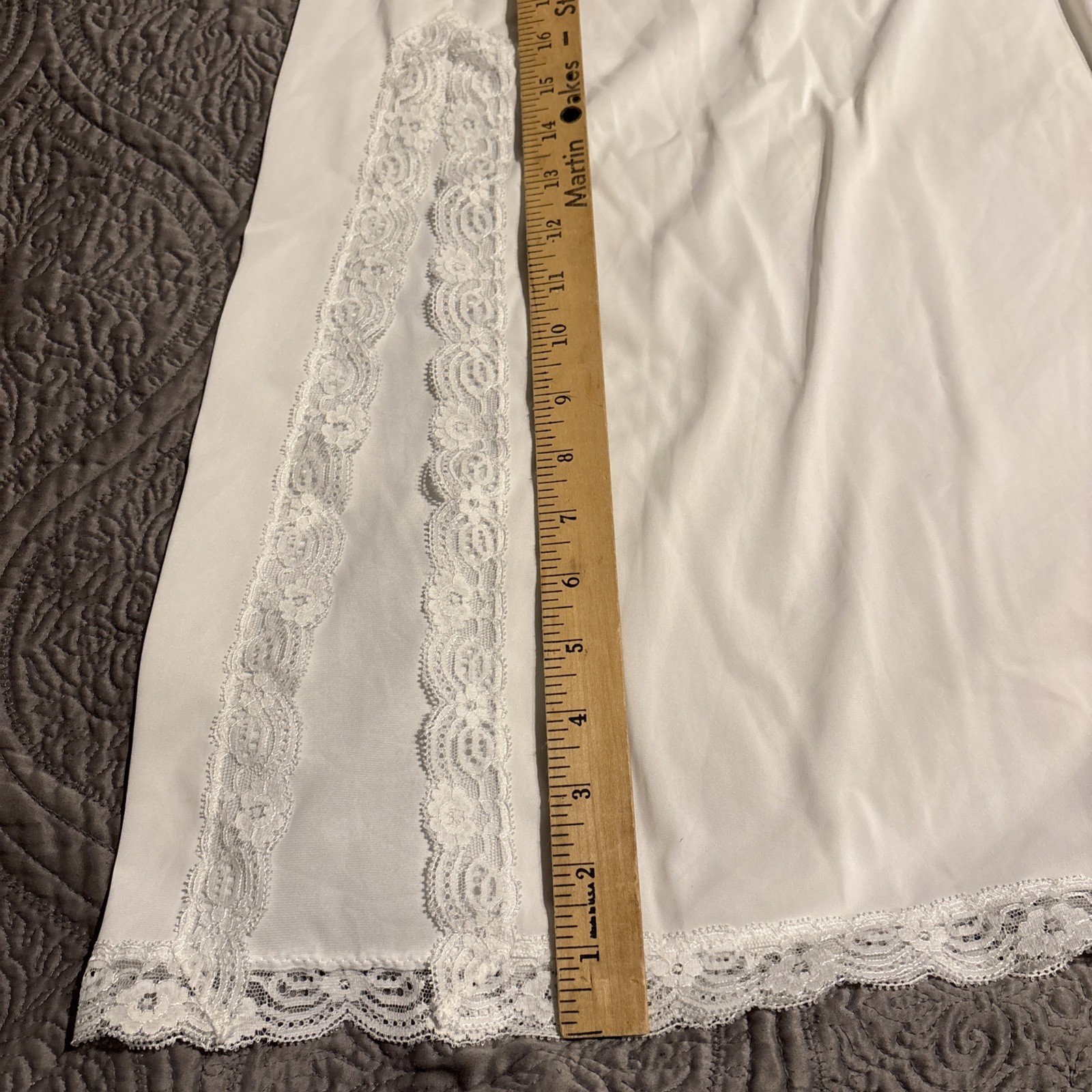 VTG M 36.5&Prime; Long HALF slip SHADOWLINE Shadow Line SIZE Medium ivory formal