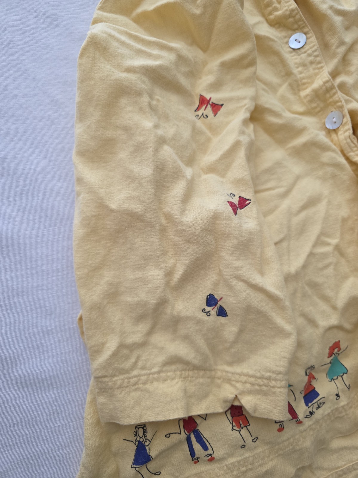 Stonebridge Vtg Linen Rayon Set Top Plus Sz 2X Pants 1X School Kids Teacher 90s