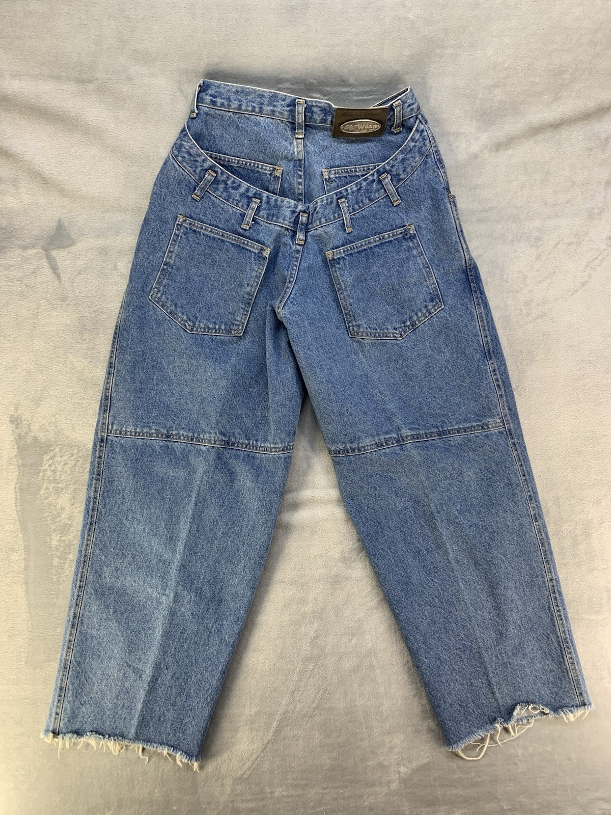 SAGWEAR By James Head Women&rsquo;s Vintage Wide Leg Raw Hem Jeans Size 29 Jnco style