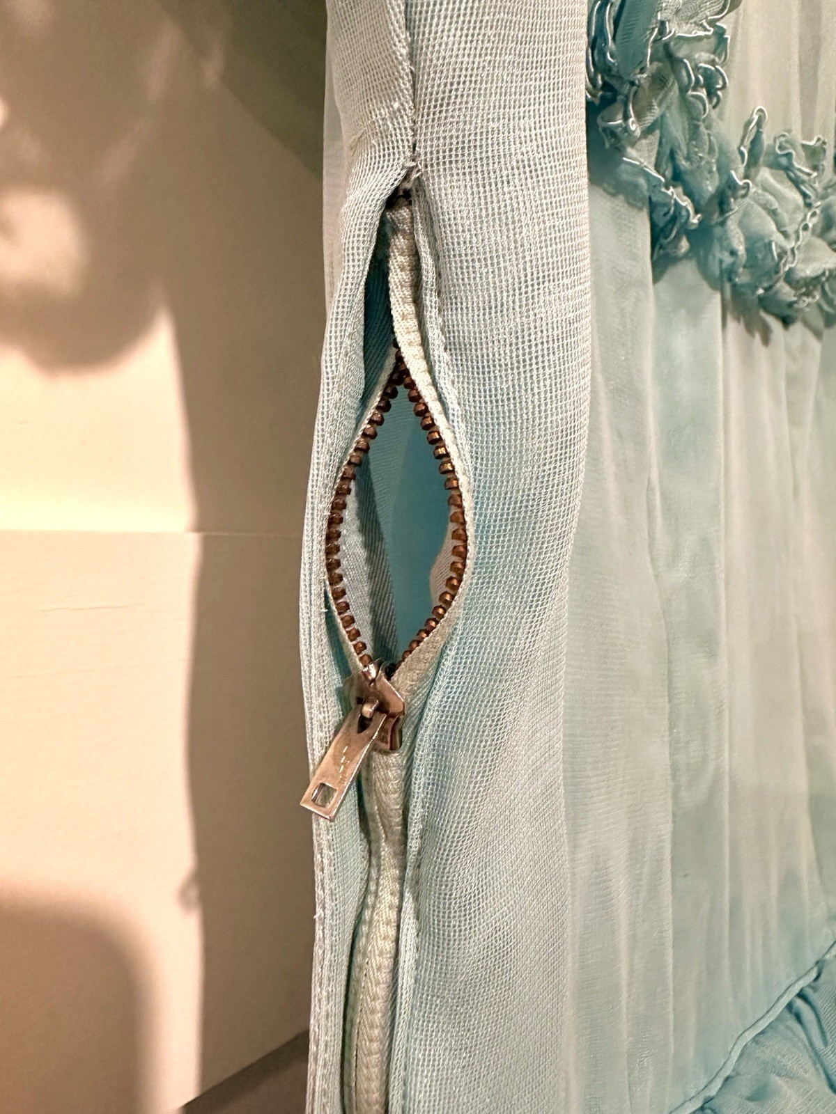 Rare 1940s Fred Perlberg Pale Blue Party Dance Gown XS/S – COSTUME OR REPAIR