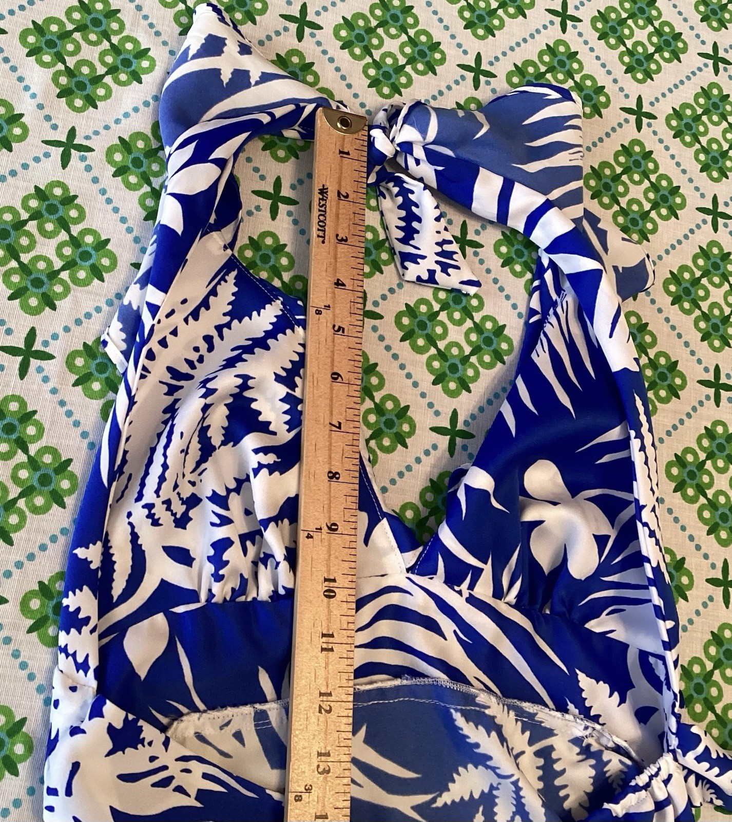 70s Pomare Ruffled Halter Top Hawaiian Maxi Dress – Vintage sz 8 –
