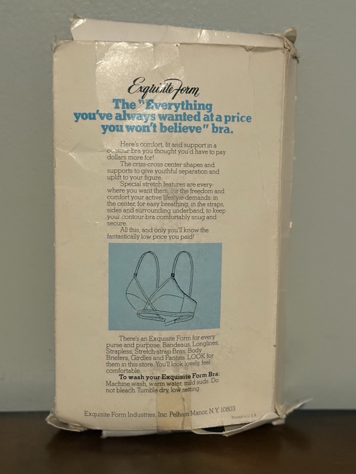 Vanity Fair Exquisite Form Stretch Nylon Bra 32C White USA Bullet – NEW VINTAGE