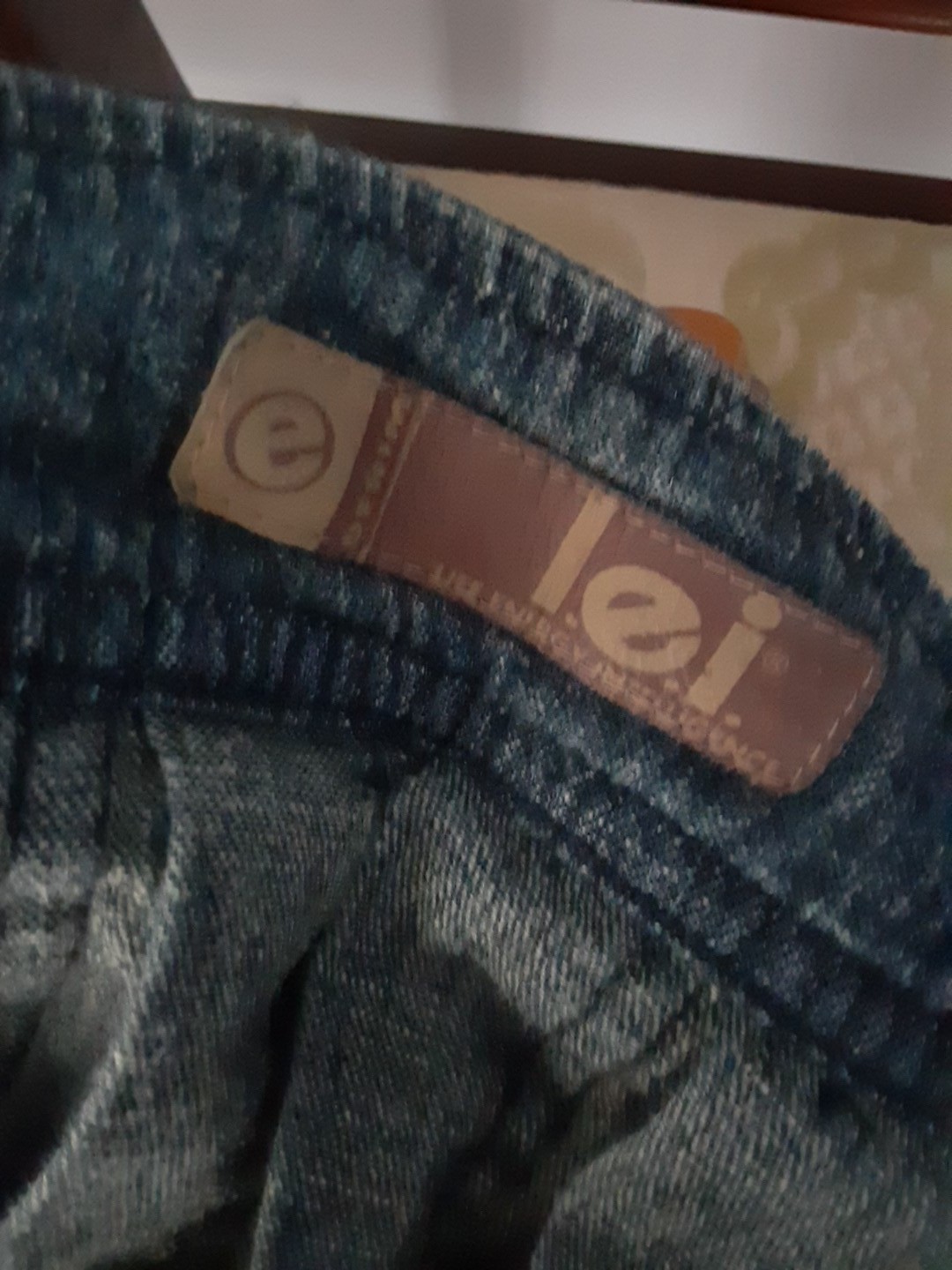 Vintage l.e.i. Denim Wrap Around Pleated Mini Size 11