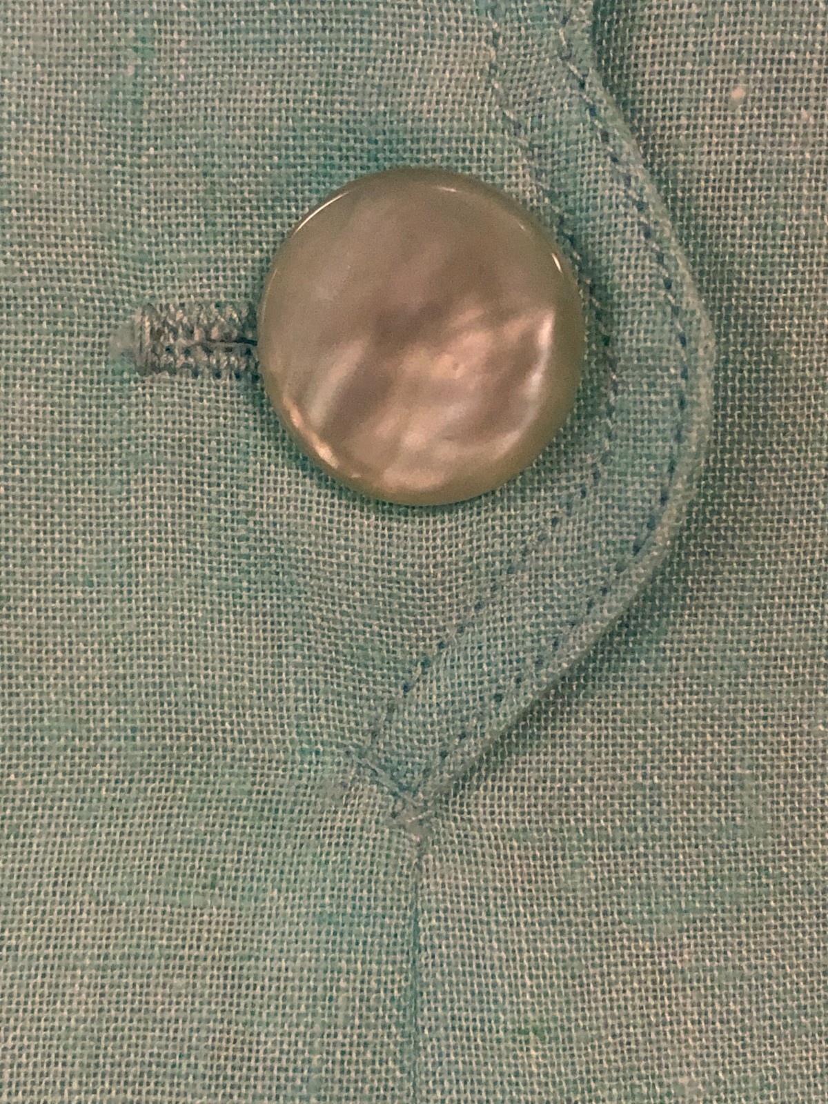 Vintage Leslie Fay Petites Peplum Style Dress Light Aqua Size 10 Cap Sleeves