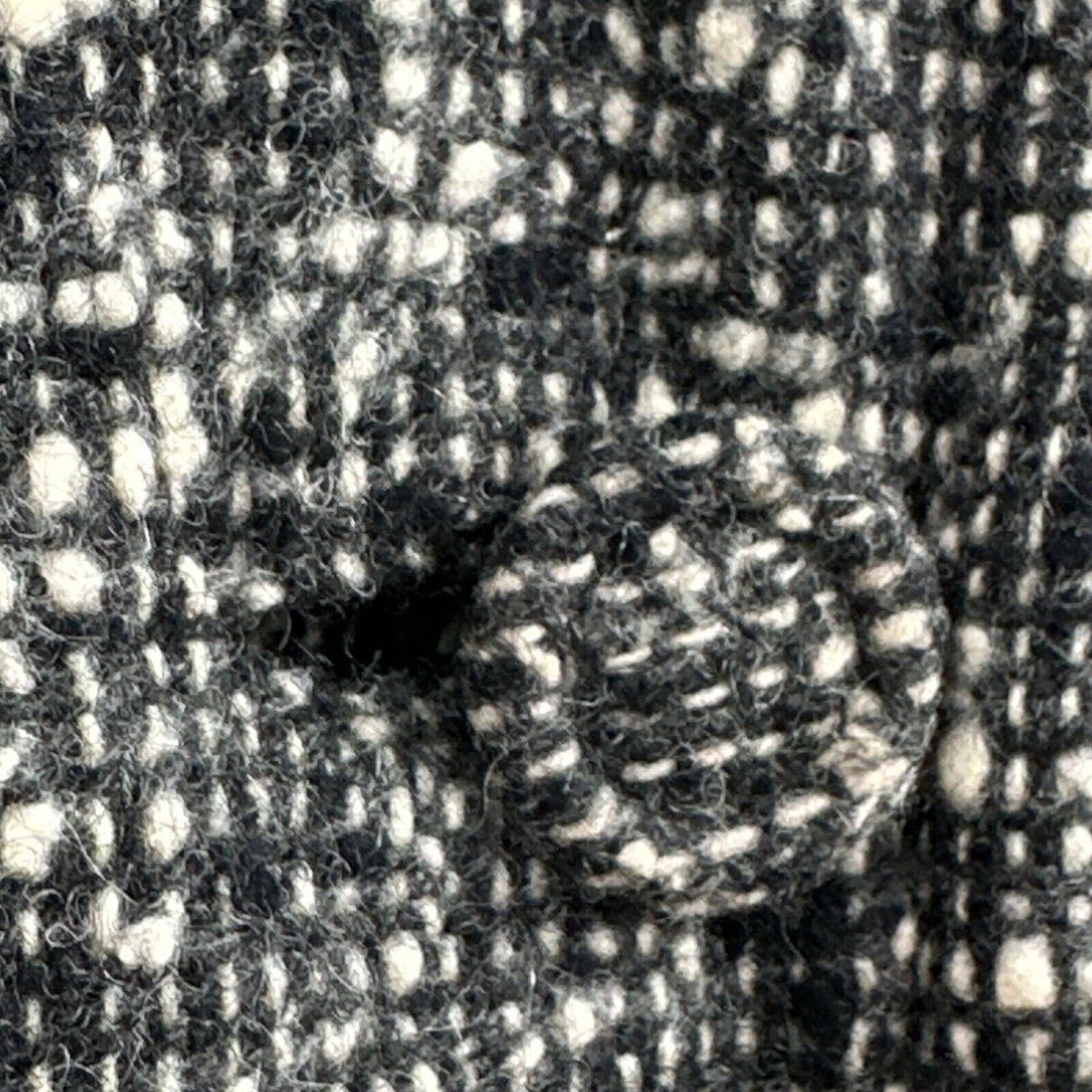 VTG Pendleton Blazer Jacket Wool Tweed Lg Black White Bolero Business Preppy USA