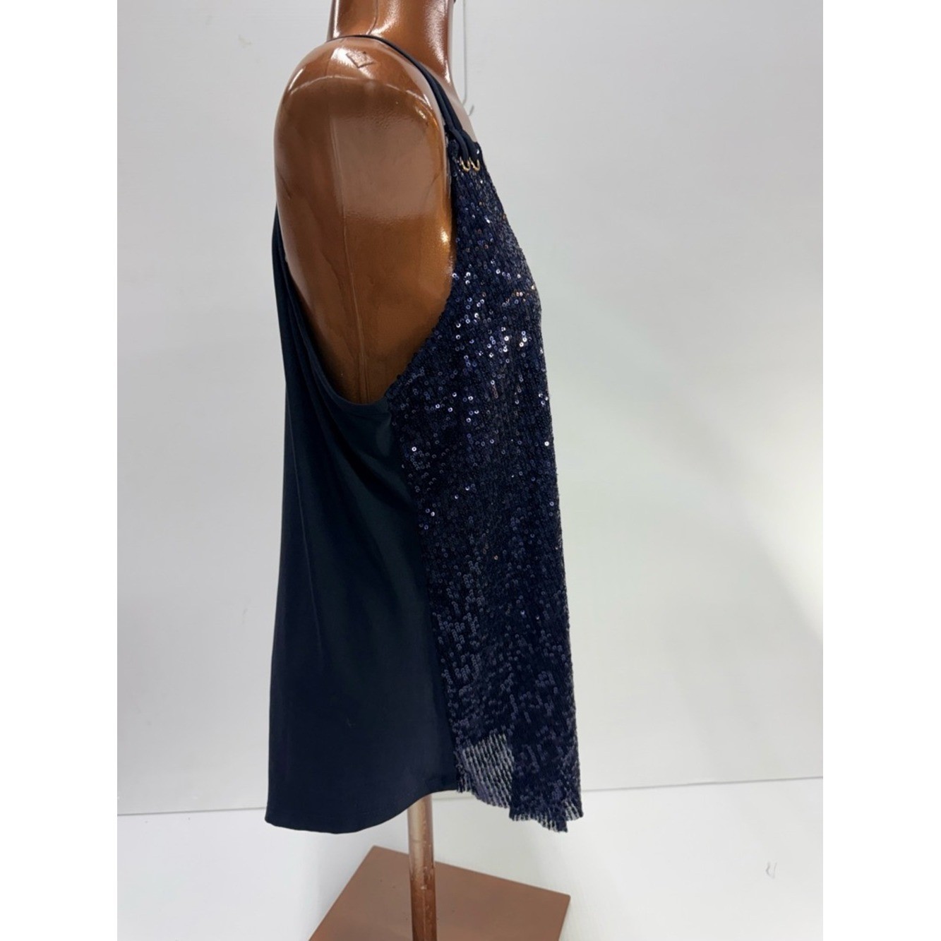 Lavish Sequin top S Y2K Party Glam Coquette Sheer Festival