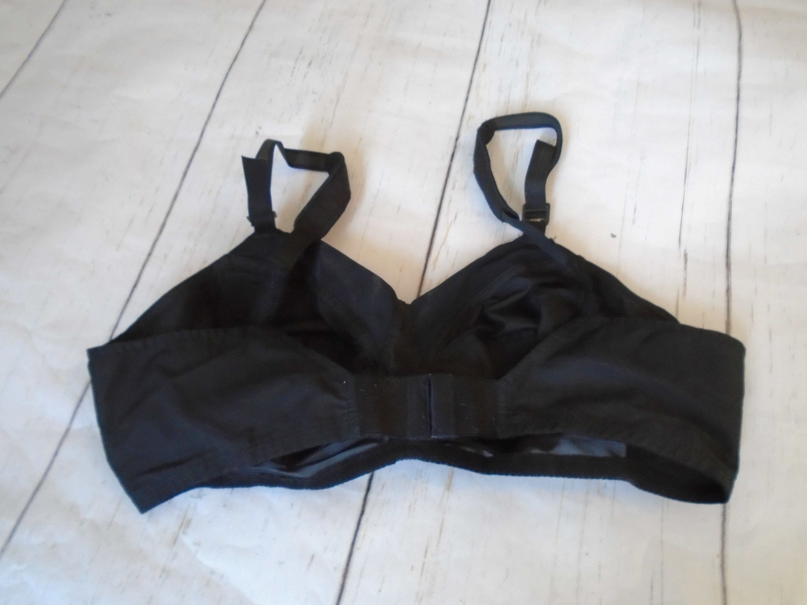 38B Black Cotton Wireless Unlined Vtg EXQUISITE FORM Bra #532 38B