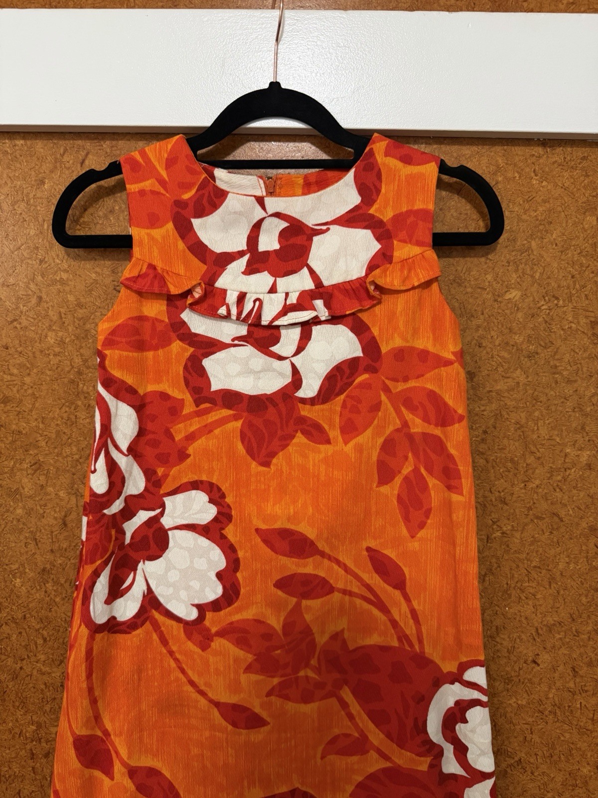 Vintage 60s Bib ruffled Mu’u Mu’u Juniors EVC