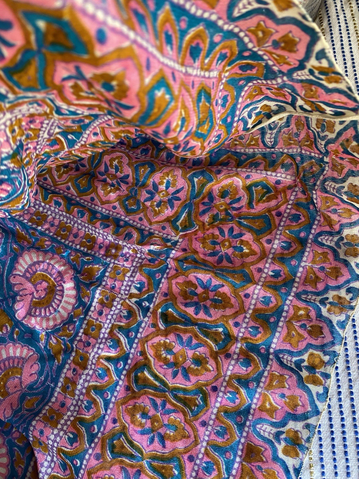 Vintage Judith Ann for Heiser-Egan Vintage Sheer India Silk Dress Sz S/M
