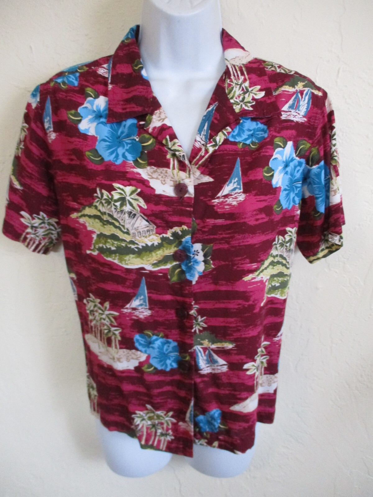 VTG 90&rsquo;s Basic Editions Aloha Shirt Size Medium