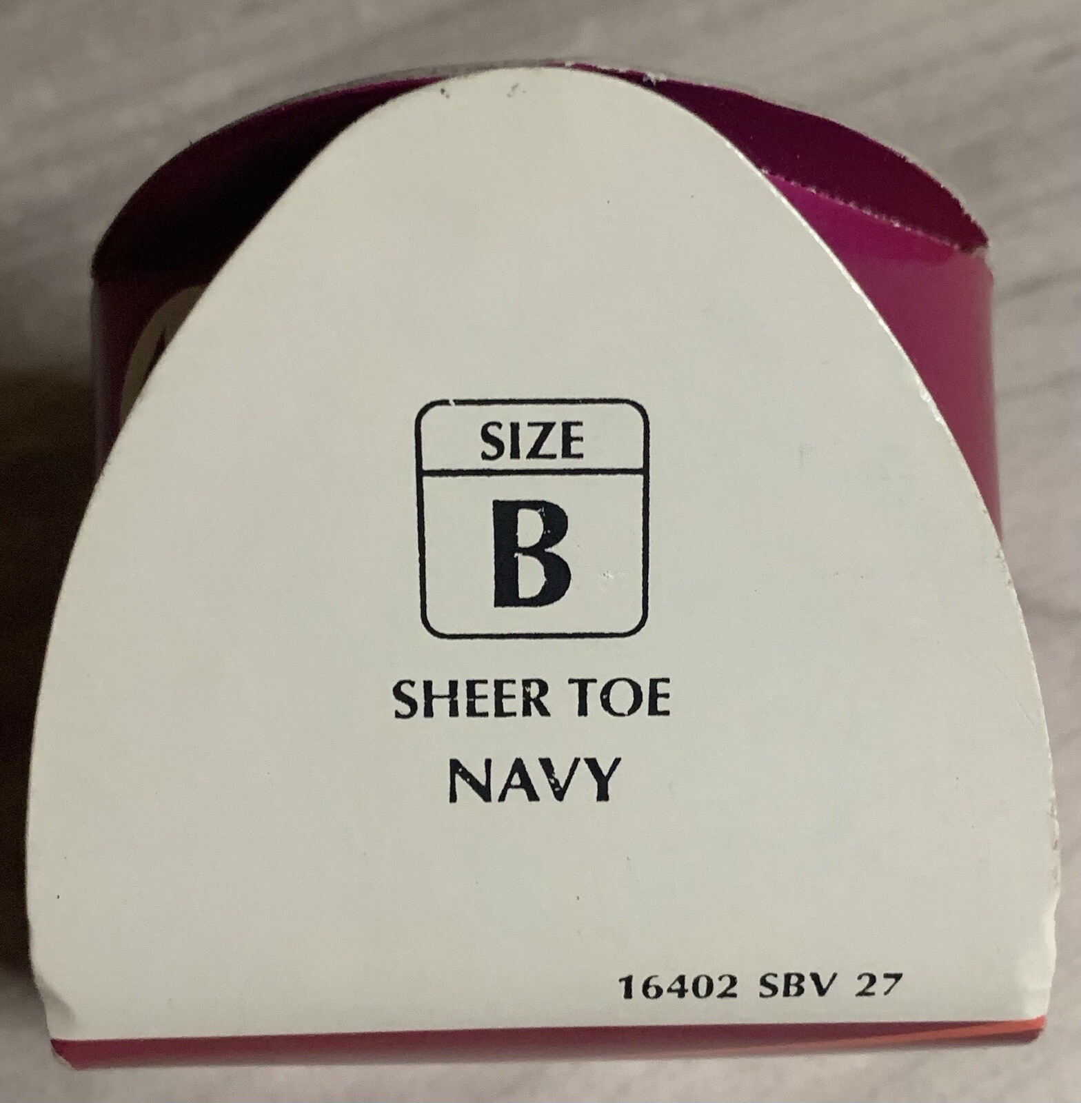 Leggs Classics Size B Navy Sheer Toe Pantyhose Made In The USA Vtg New