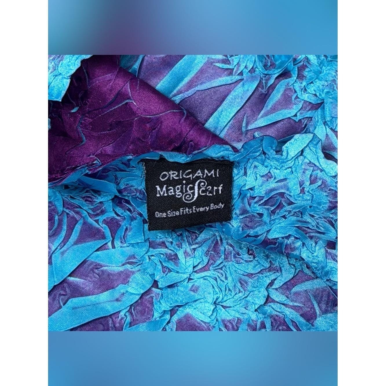 Vintage Y2K Origami Magic Crinkle Top Fairy Grunge Mermaid Rave Scene OSFM