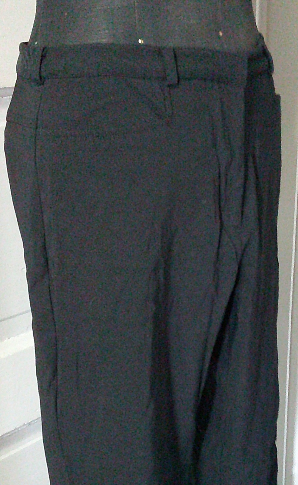90&rsquo;s EXPRESS STRETCH Black Flat Front Dress Pants Slacks 7 / 8 Reg