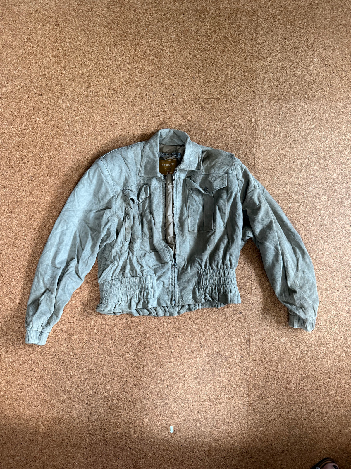 Francesca Stefani 1980s Vintage Gray Cotton Jacket Size M USA
