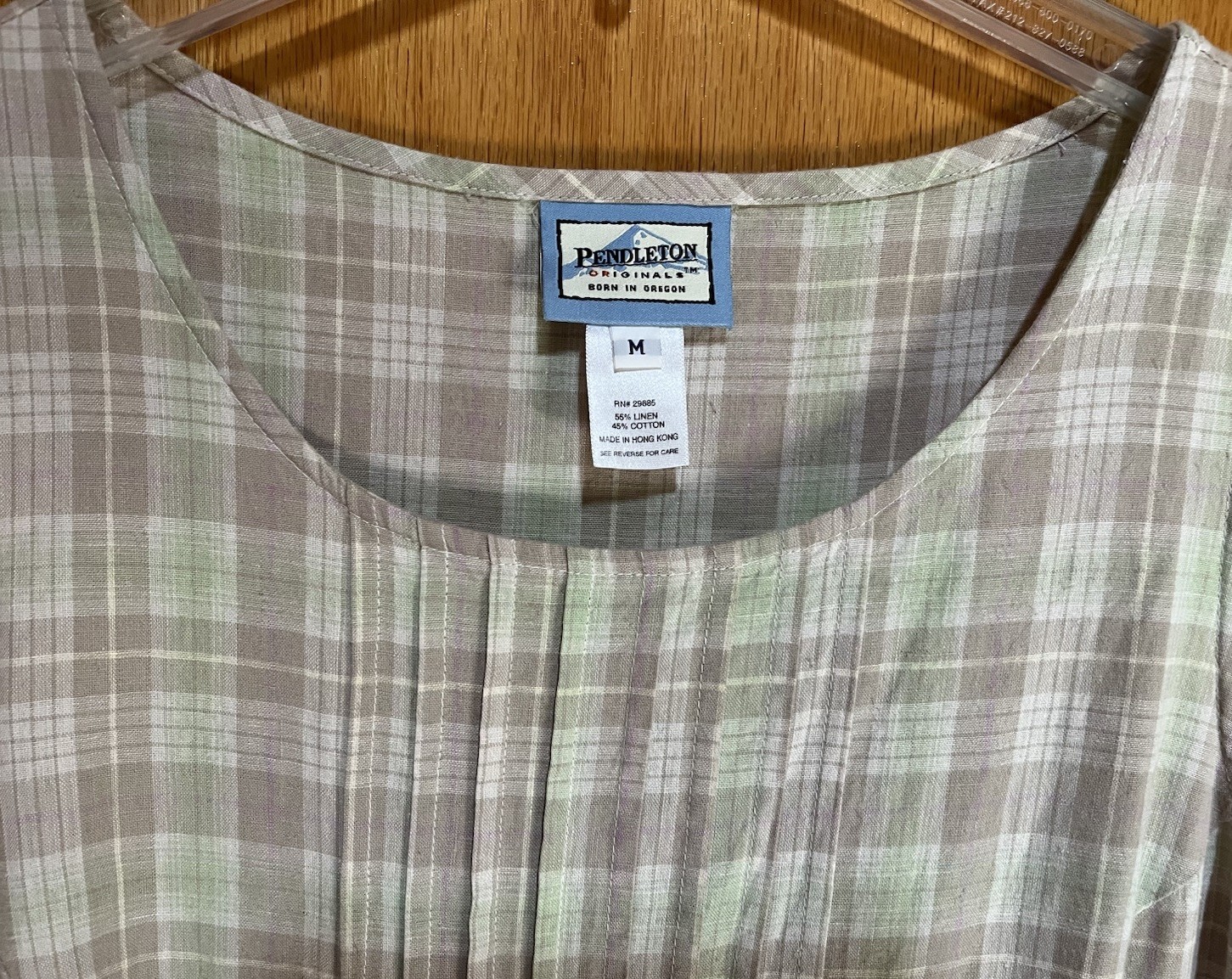 Vintage Pendleton Long Linen/Cotton Dress Medium