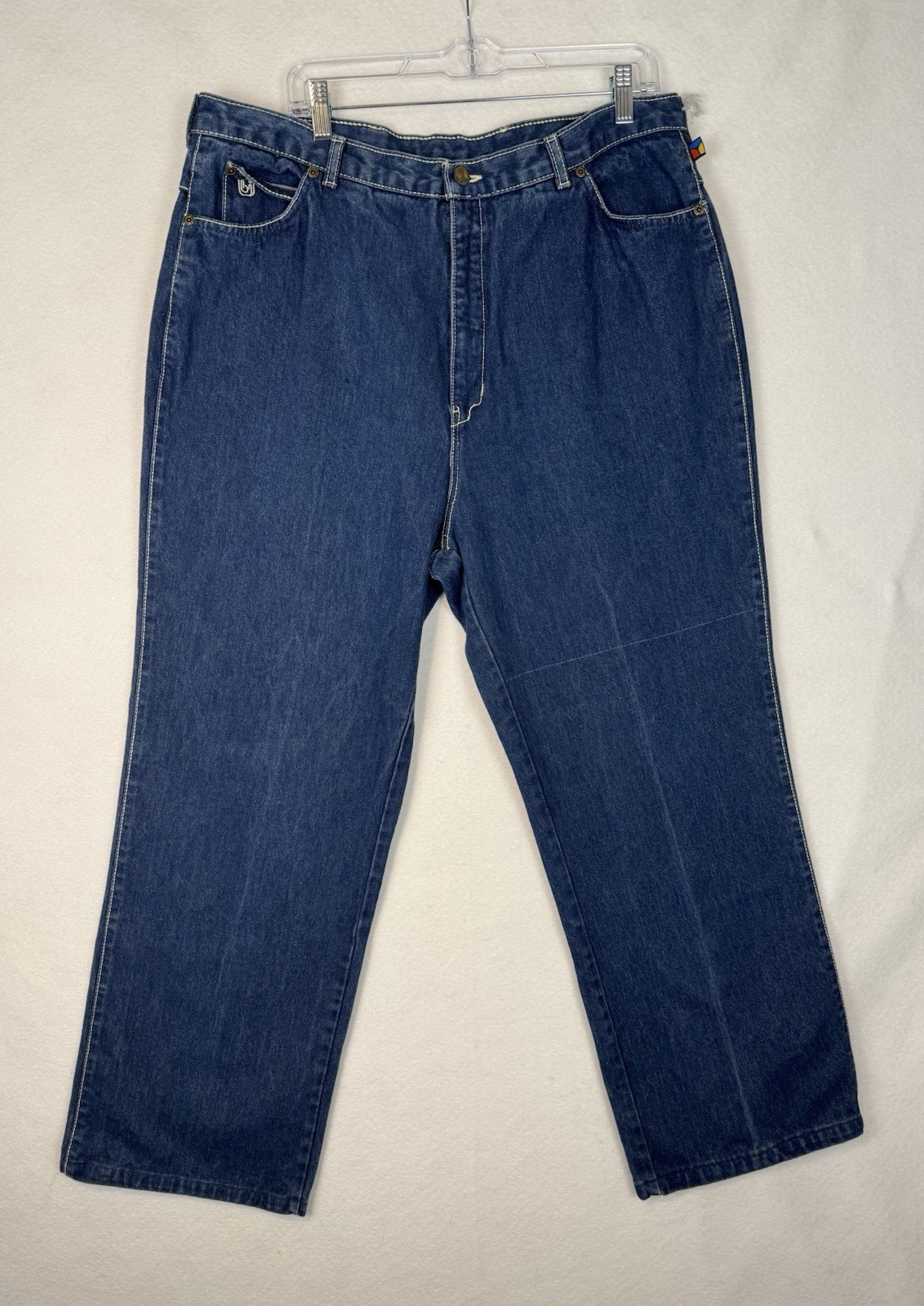Vintage 80s Bonjour Classic High Rise Women&rsquo;s Mom Jeans in Blue Size 38
