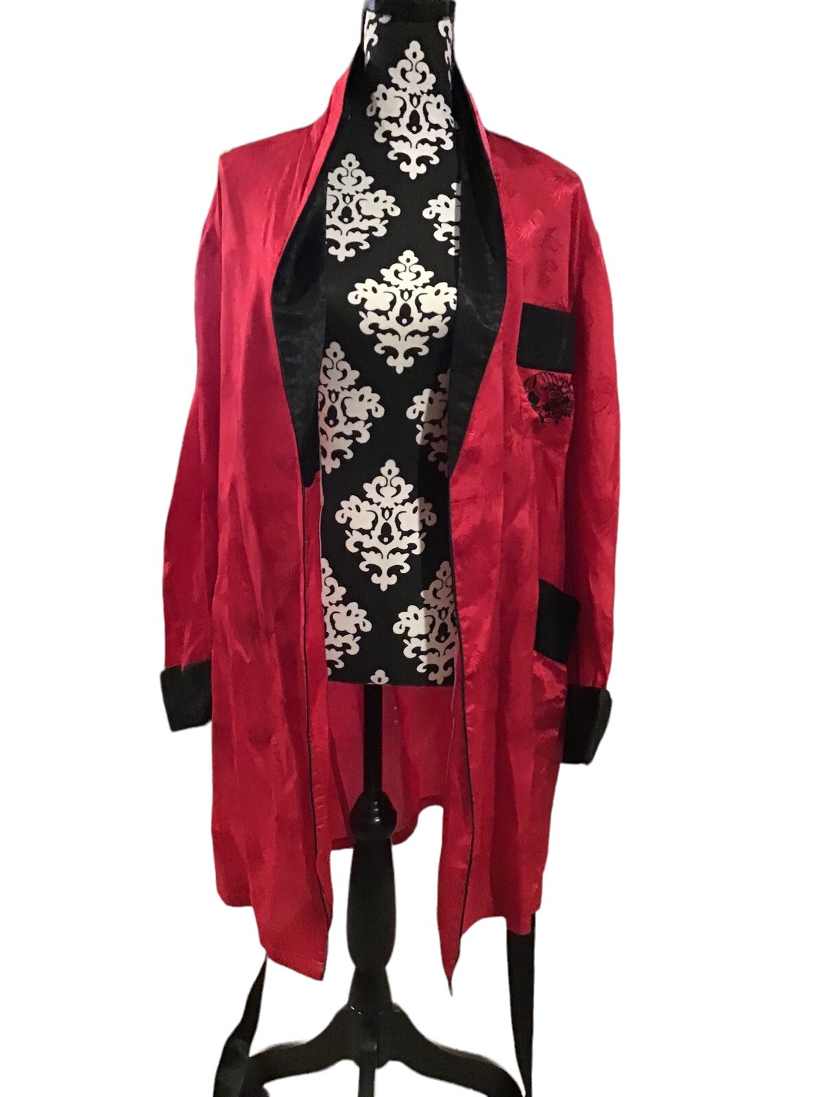 Vintage Kimono Silver Lake Authentic Chinese Kimono Red Robe Size Medium Unisex