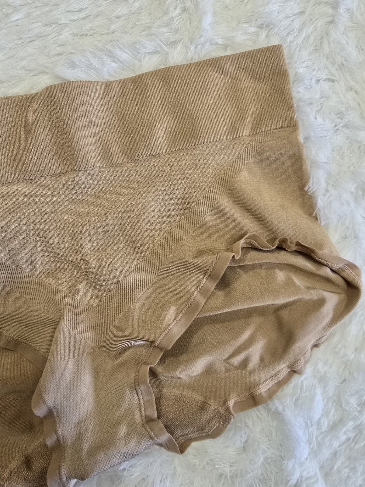 Vintage Vanity Fair Nylon Beige Booty Short Panties Size 11 4XL