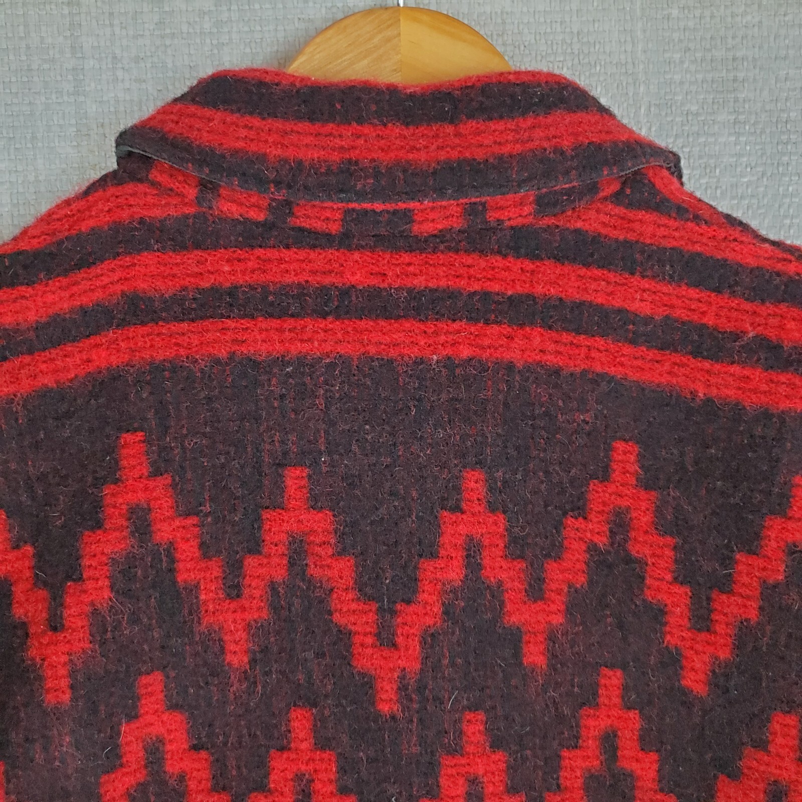 VTG WOOLRICH USA Size Large Womens Wool Aztec Southwest Chore Barn Jacket Coat