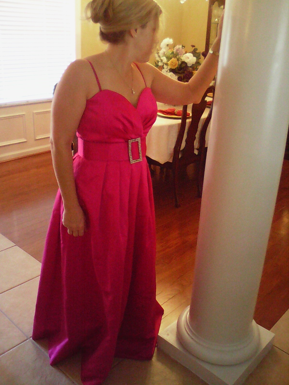 VTG – After 5 by Julie Duroche Lord & Taylors – Fushia Evening Gown (Size 12)