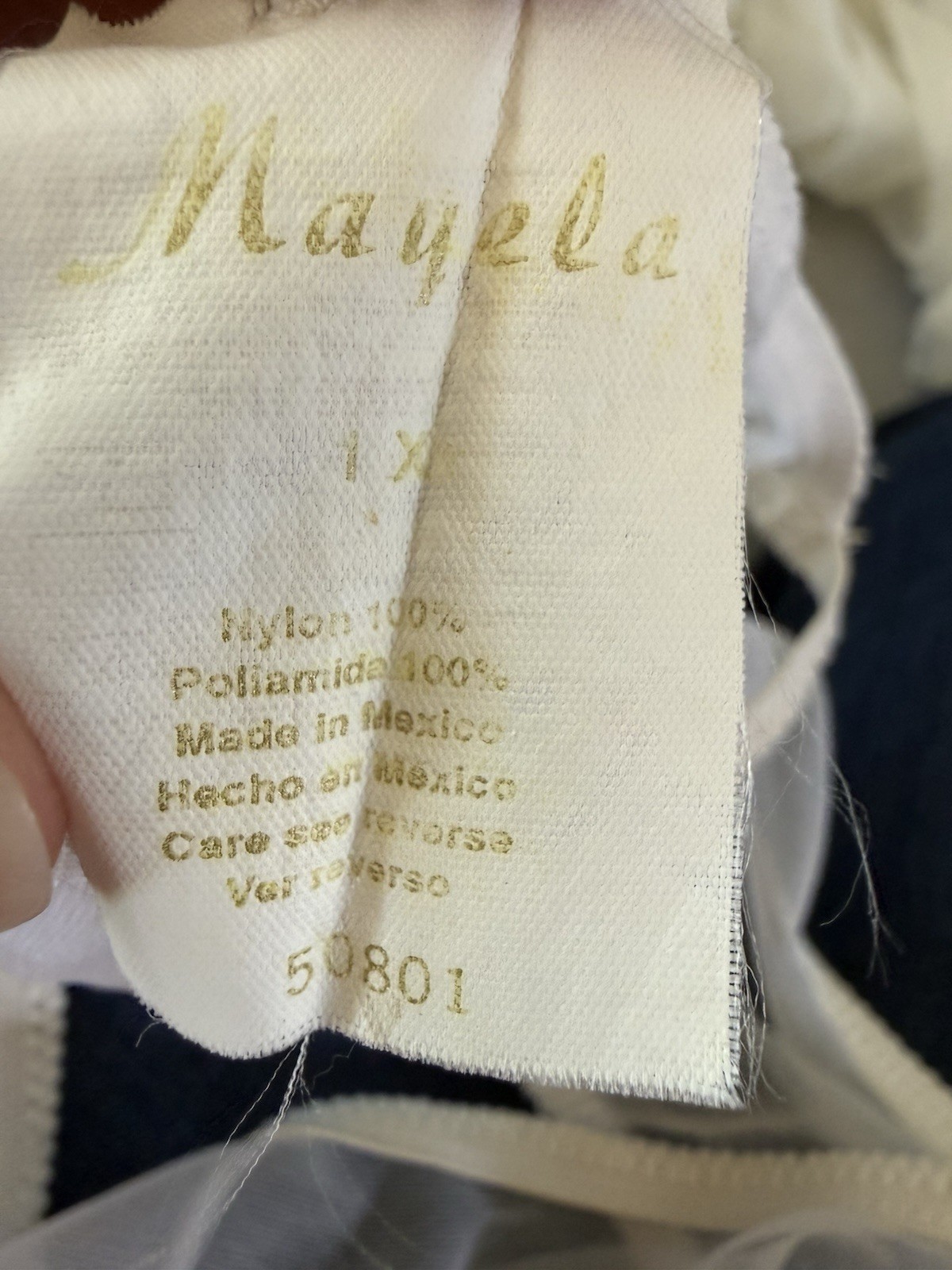 Mayela Vintage Sheer Nylon Babydoll Robe Set Ivory Lace Ruffle Boudoir Lingerie