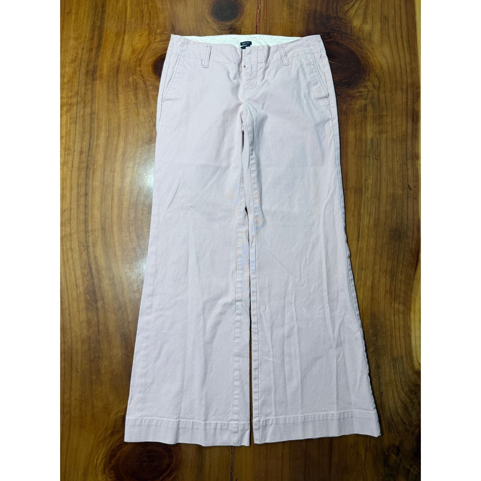 Vintage Y2K Gap Women&rsquo;s Pants 64 Chino Baggy Stretch Cotton Wide leg Low A3-8