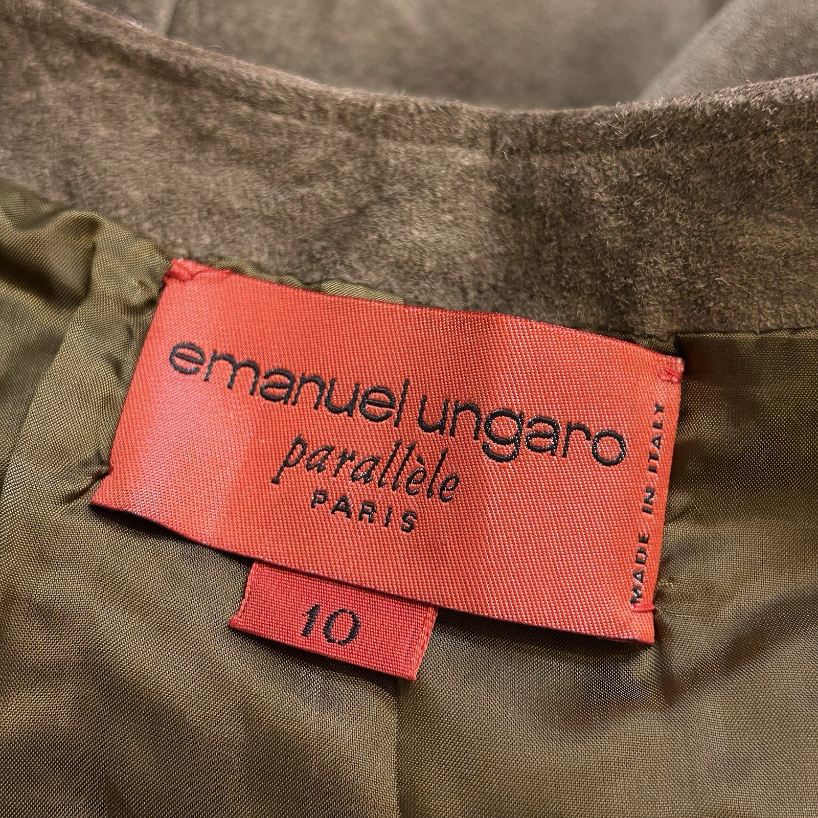 90s Emanuel Ungaro Suede Vest Fairycore Hippie Grunge 38 Inch Bust