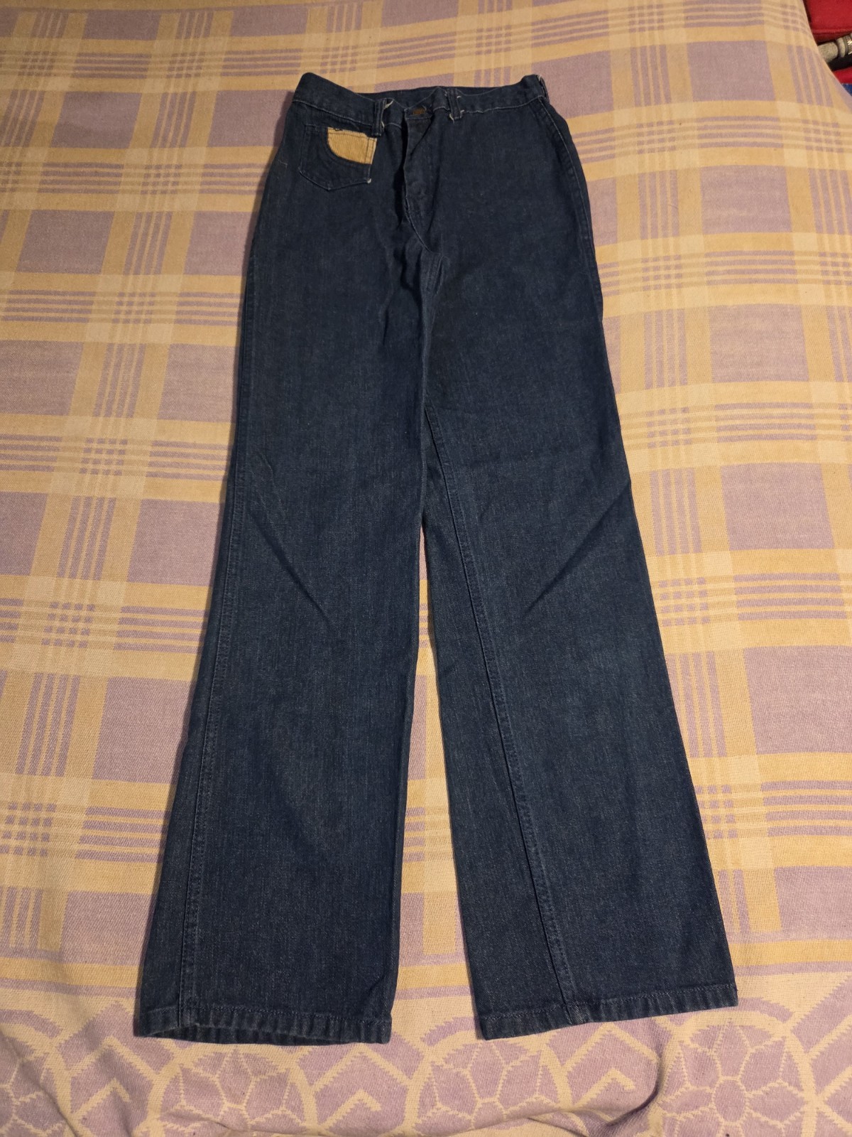 Vintage 70s Patchwork Denim Jeans Pants Flare Jeanie Laura Accessories 7 / 8
