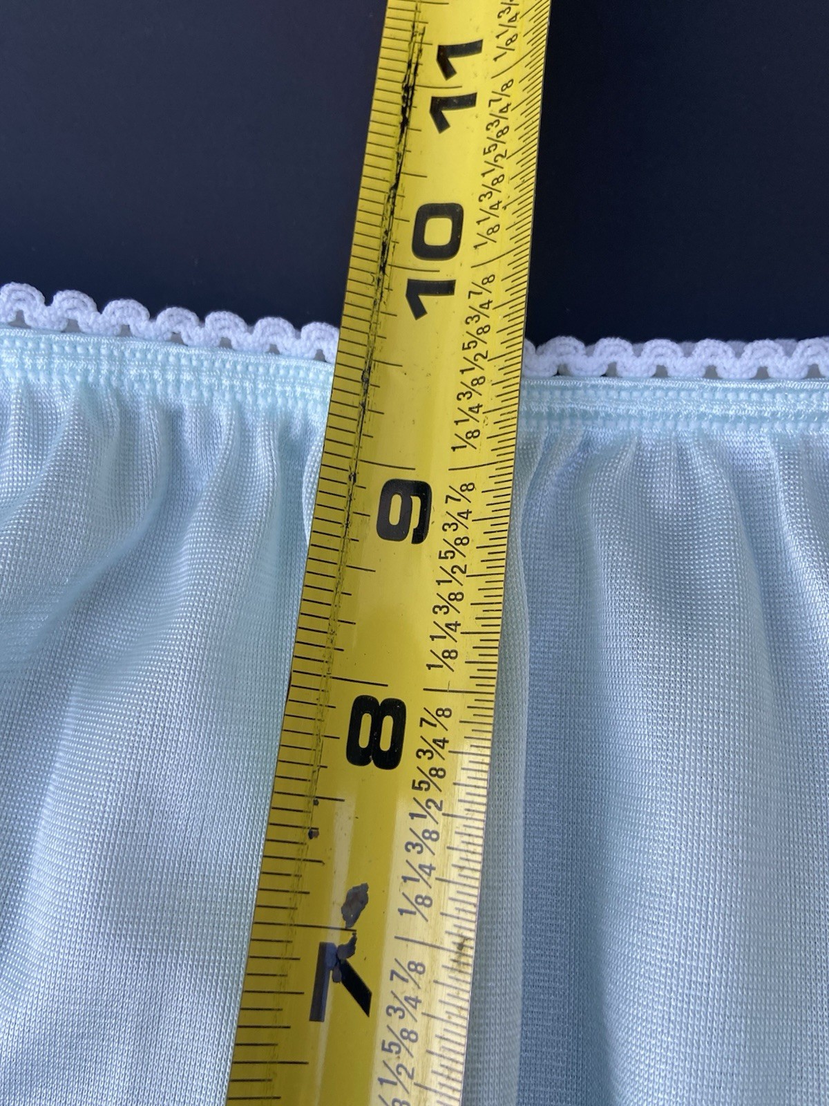 Warners 55184 Perfect Measures Panties Size 8 Nylon Brief Light Aqua Blue FLAWS
