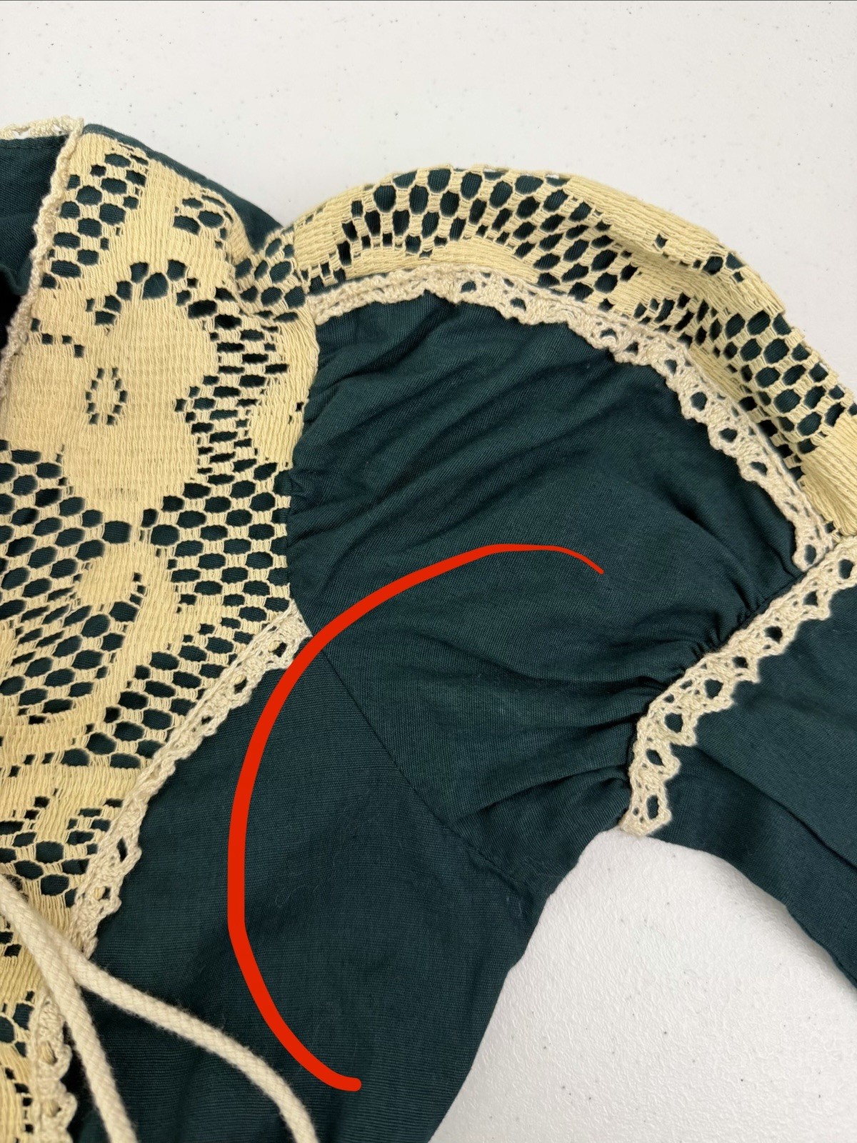 Vintage Gunne Sax Black Label Dress Forest Green Corset Medieval Renaissance 70s