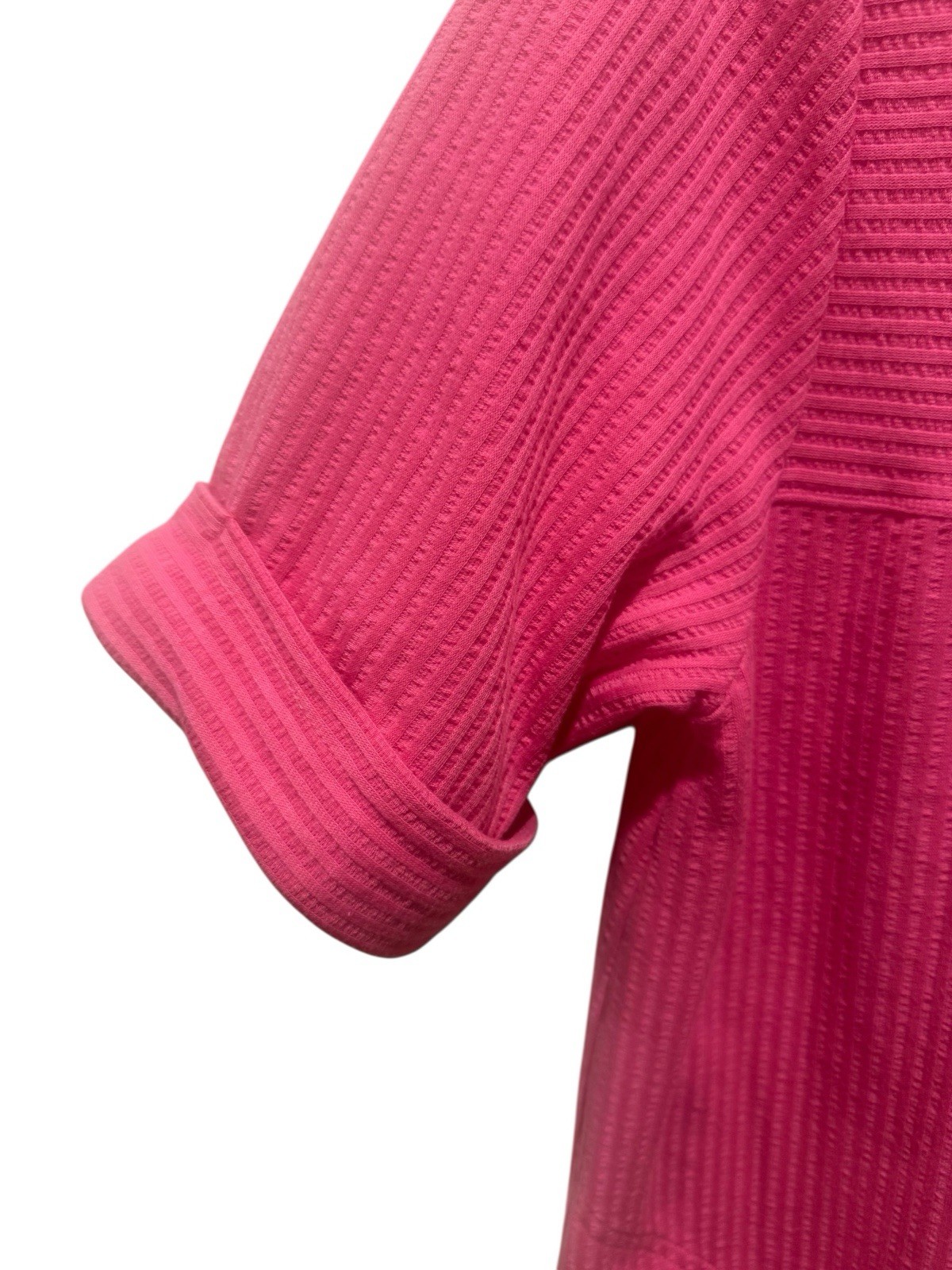 STAN HERMAN Pink Button-Up Short Sleeve Robe