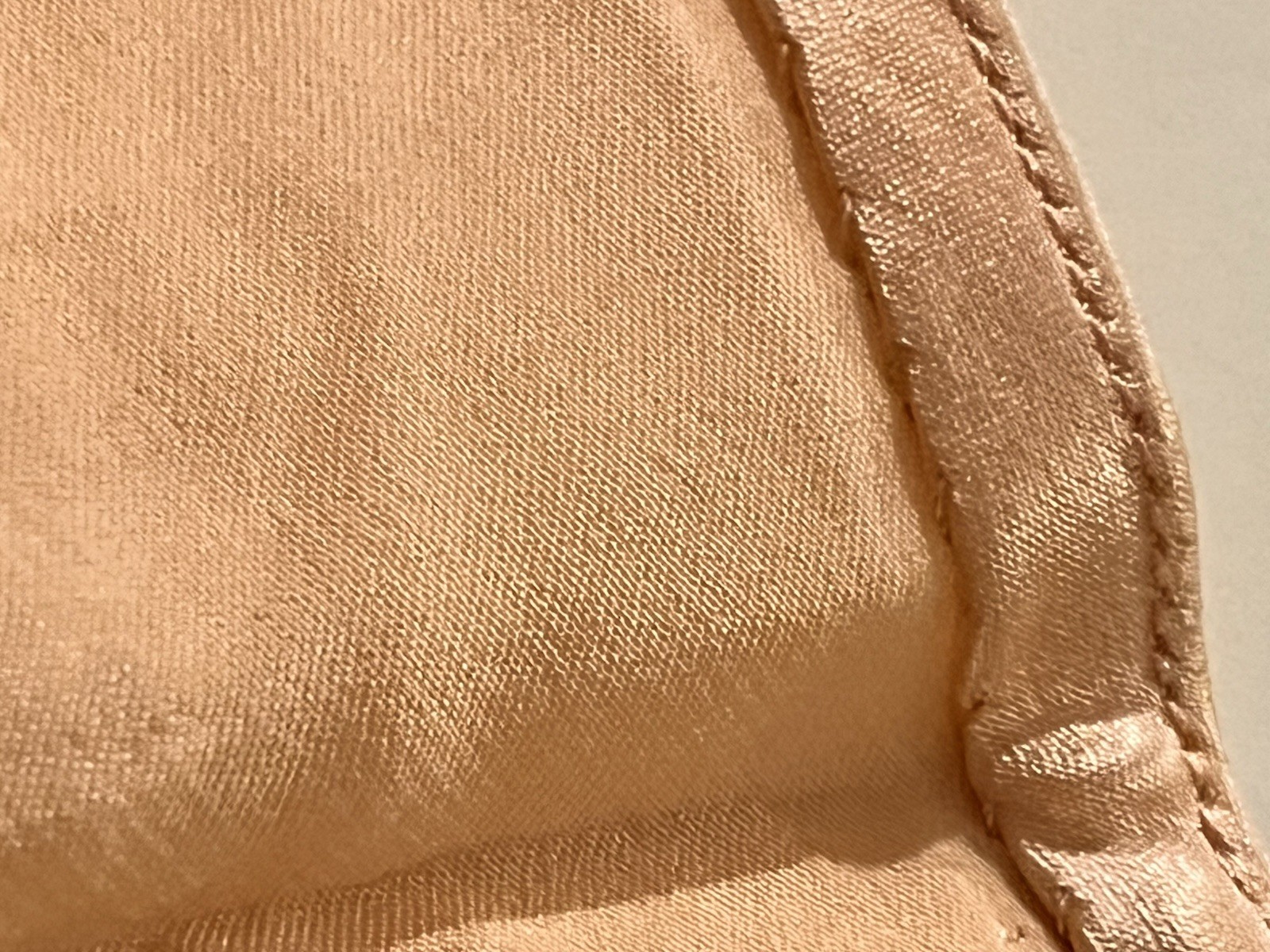 Vintage Peach Satin Silk Lace Tap Pants Knickers Boudoir Lingerie