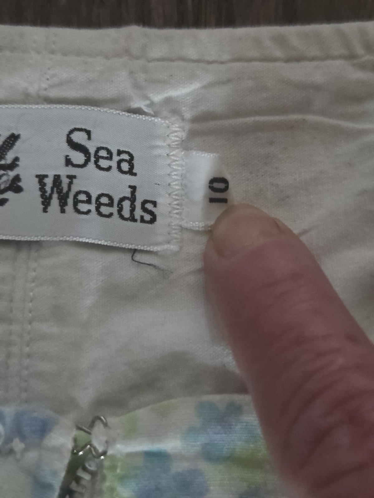 Vintage Sea Weeds Floral Skort Romper Women&rsquo;s Size 10 Blue Purple Summer Dress