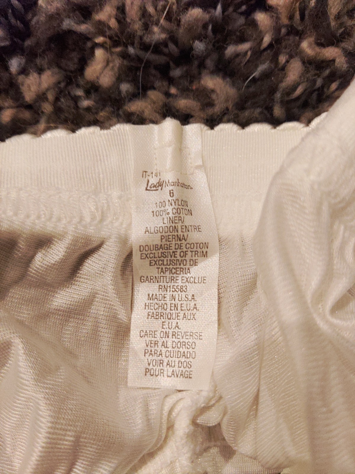 Vtg Lady Manhattan Size 6 Silky Soft Touch 100% Nylon Hicut Brief Panties NWT
