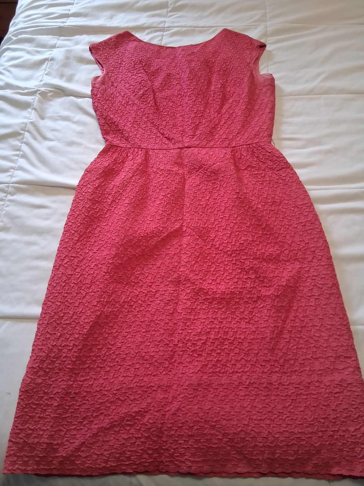 Vintage L&rsquo;aiglon 1960s Pink Textured Shift Dress