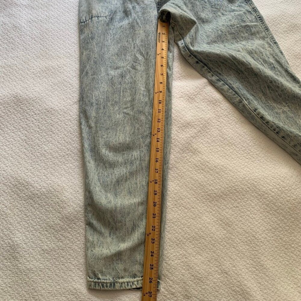 Vintage PS Gitano Acid Wash Jeans Womens 10 Regular High Waist Paperbag 80s 90s