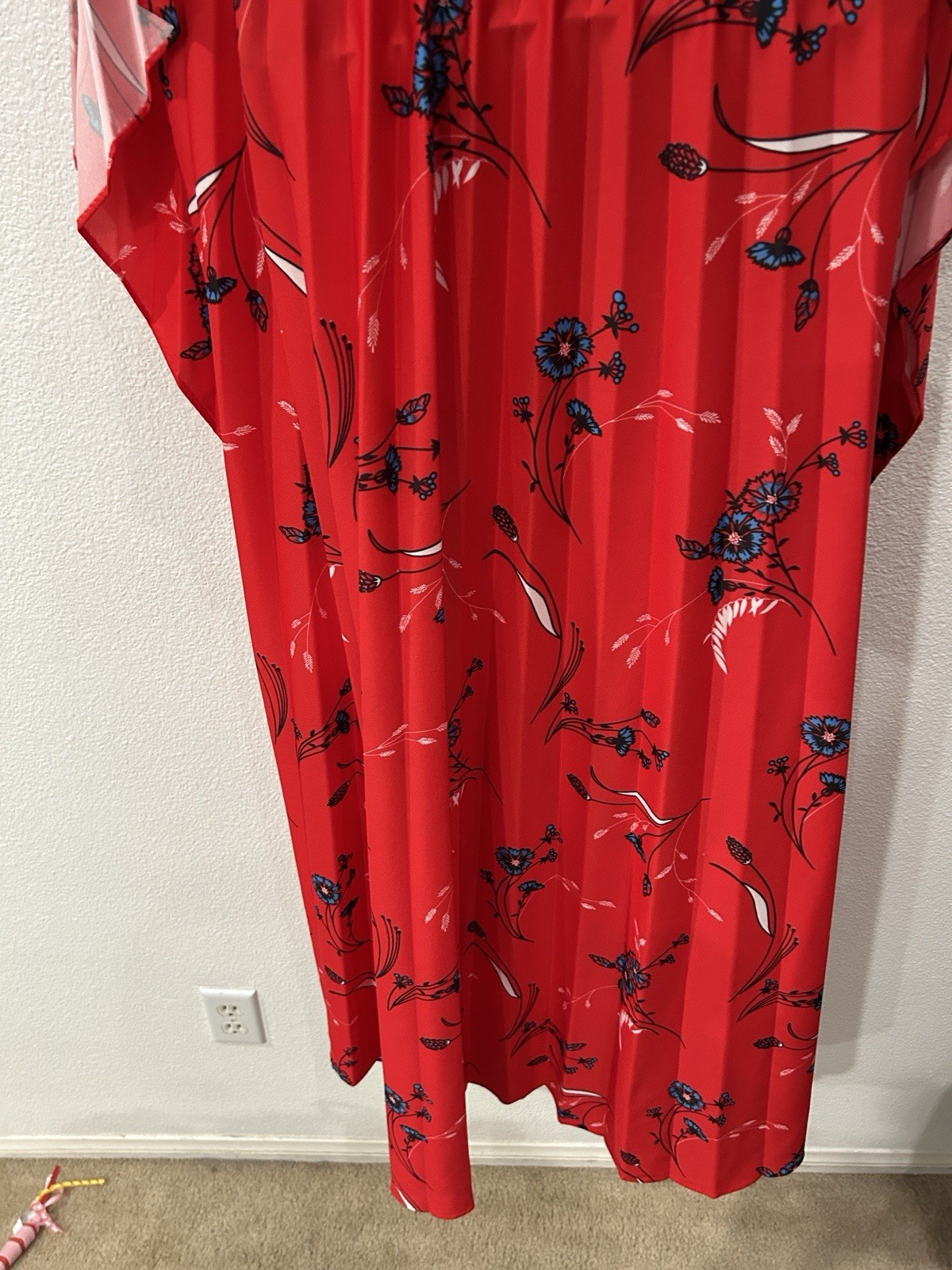 1970s VTG Caftan Maxi Dress by Adorable Of California Floral Print S/M