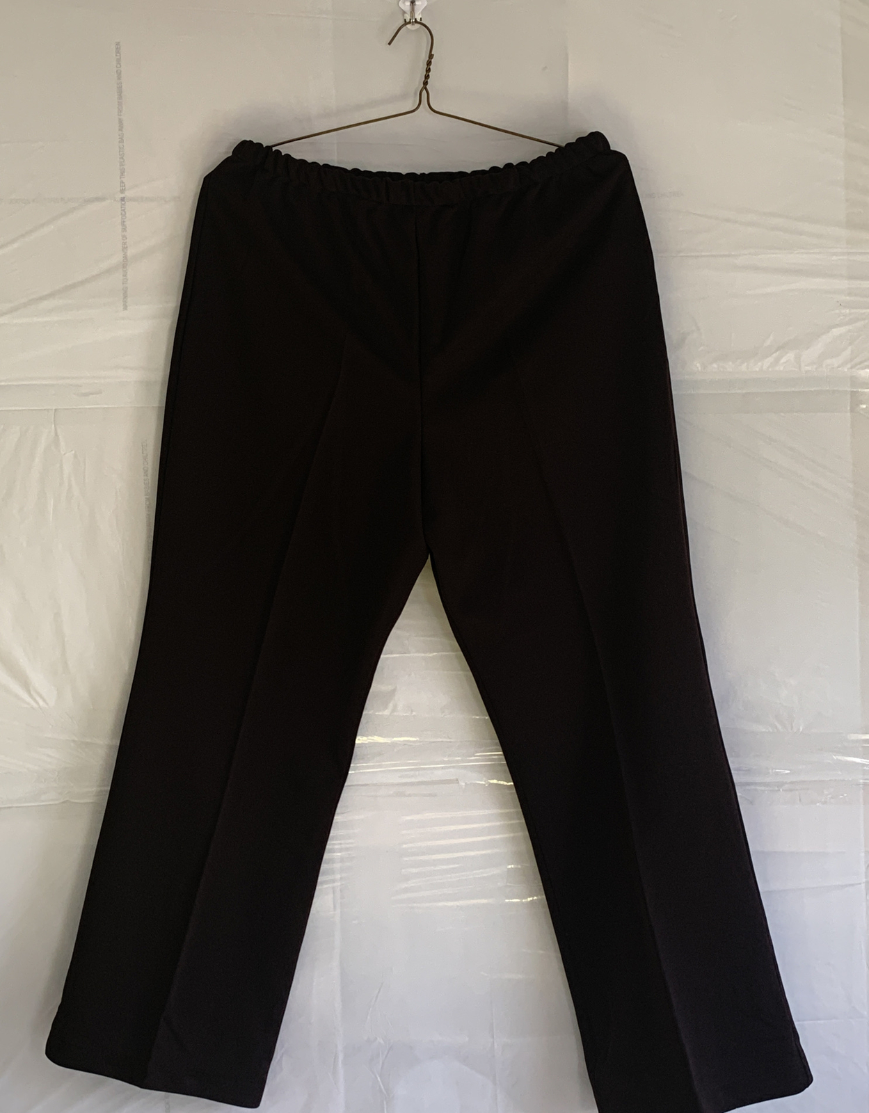 Single Stitch Elastic Women’s Straight Legs Pants Polyester Sz 22 1/2 70’S VTG