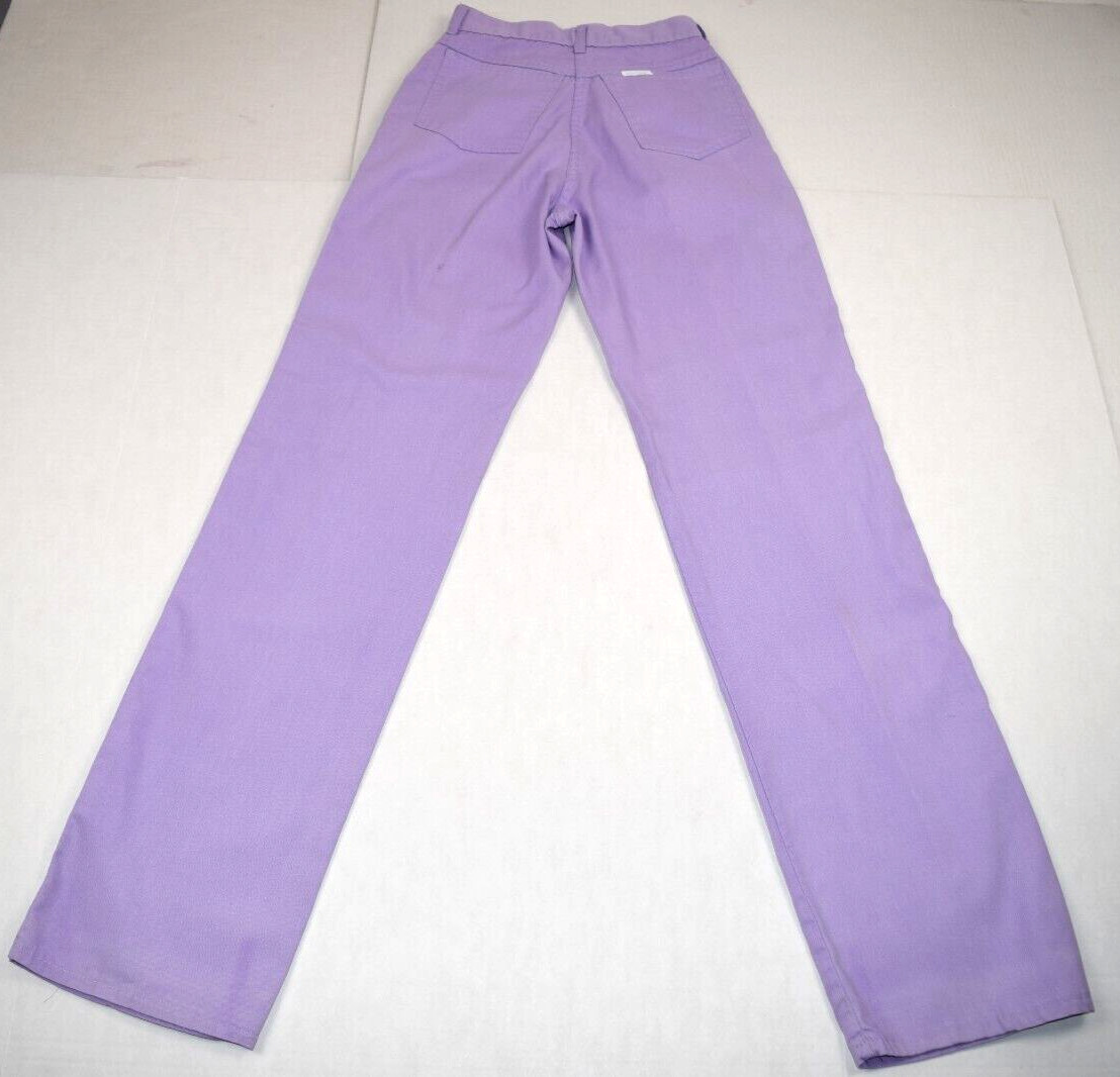 Vintage Pants Size S/M 70s Brittania Soft Lavender Purple Straight Leg High Rise