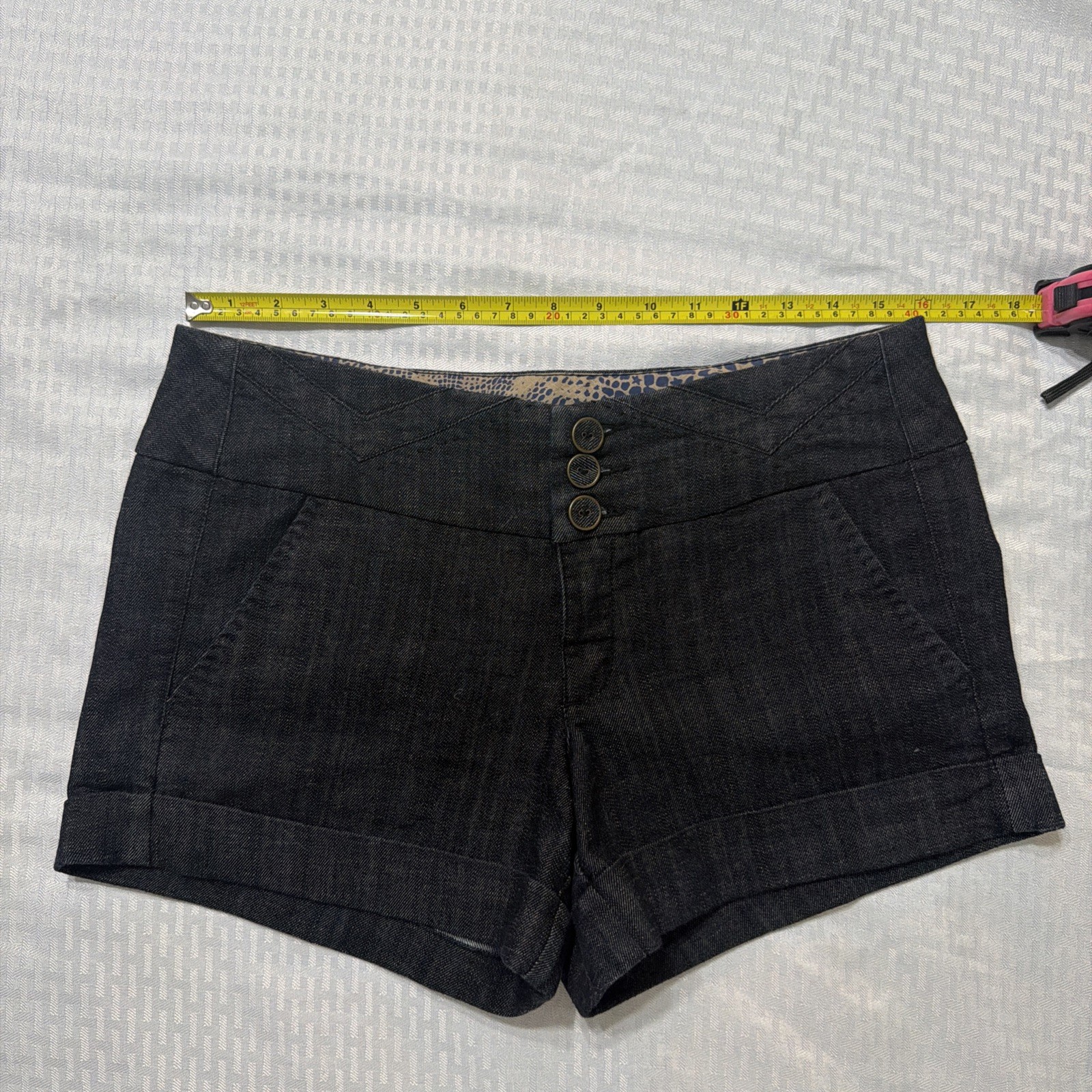 Boom Boom Jeans Womens Denim Shorts Size 11 Low Rise Y2K Club Micro Mini