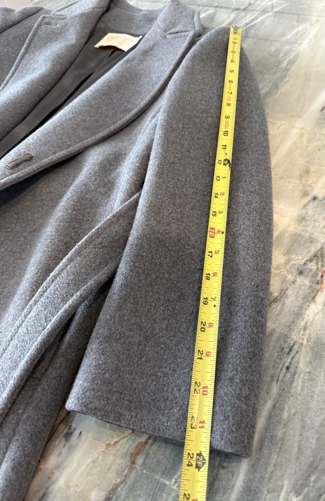 Pendleton 80’s VTG Pure Virgin Wool Women’s Long Gray Coat Made In USA Size12