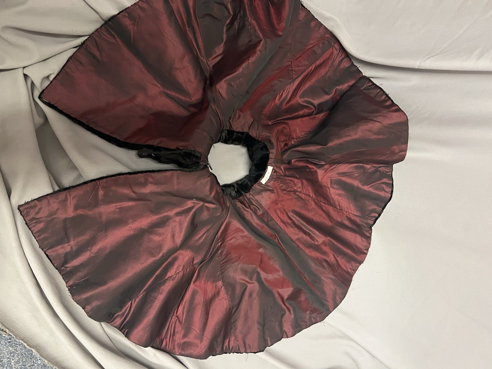 Elegant 1890’s Black Plush Velvet Caplet