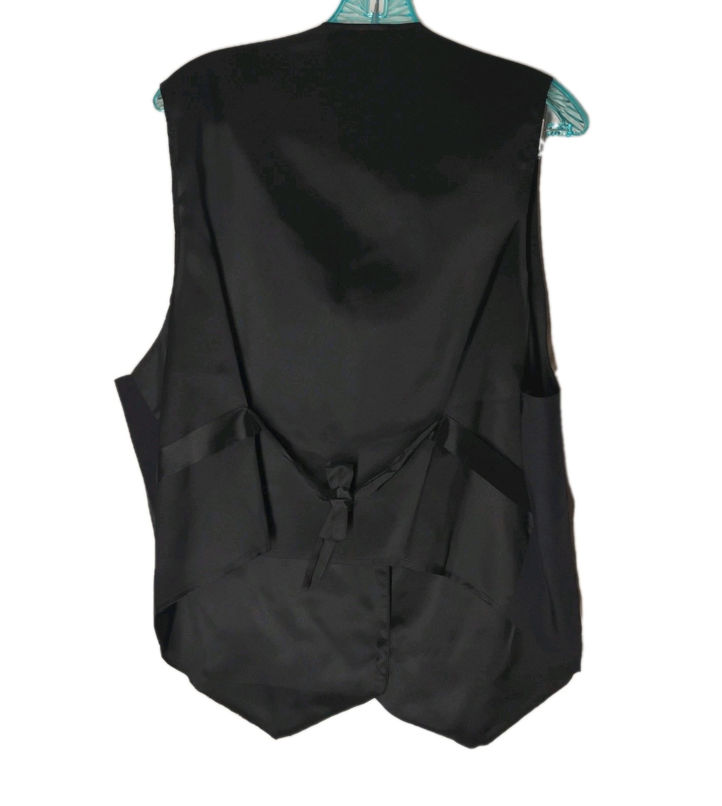 Vintage Fitting Image Womens 14/16 Black Gold Embroidered Dressy Vest Boho Artsy