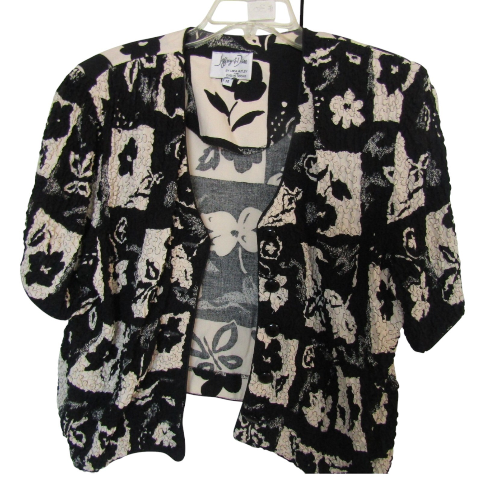 Vtg Jeffrey & Dara Jumpsuit and Jacket by Linda Hutley Size 14