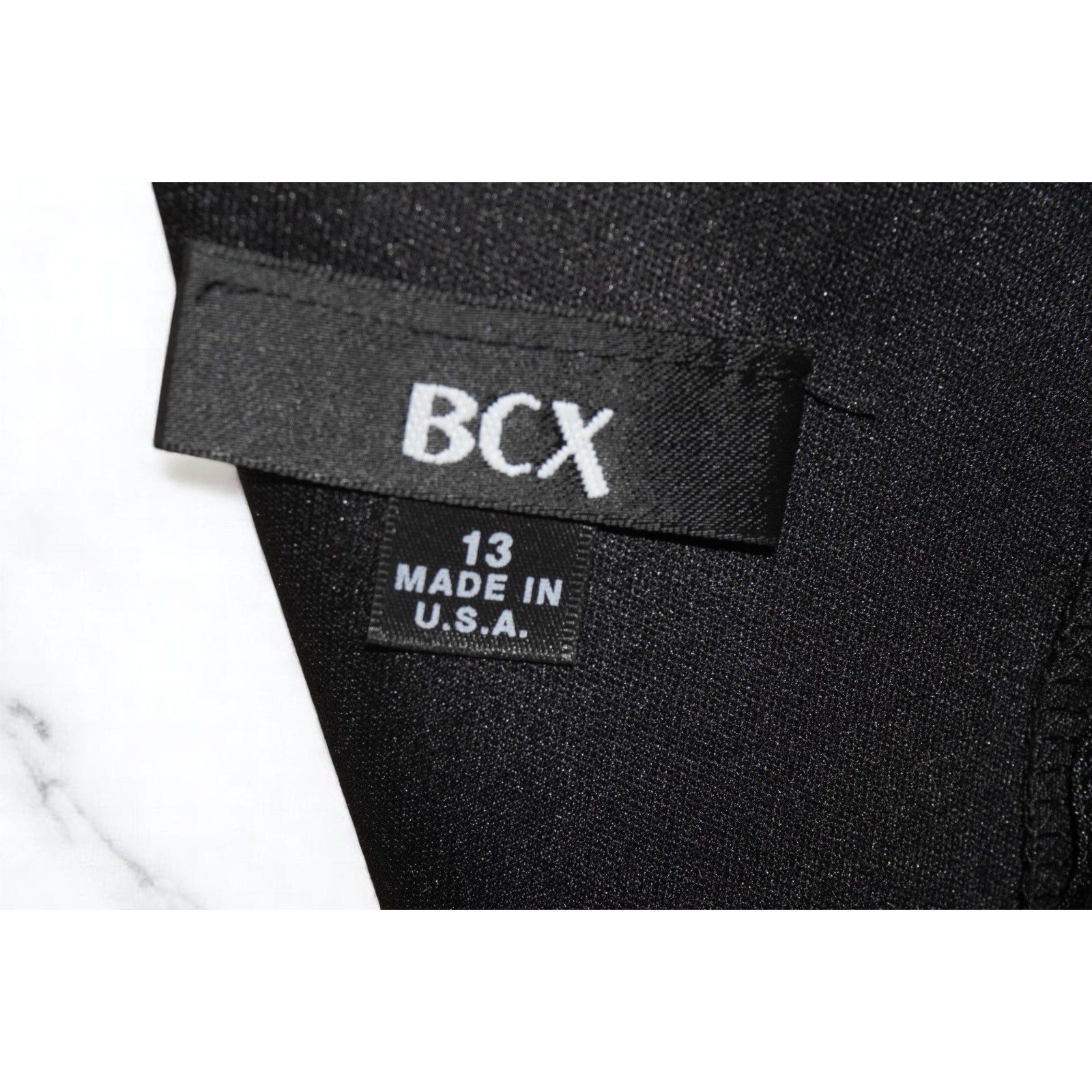 BCX Black & White Contrast Trim Mini Dress – Size 13 – Made in USA