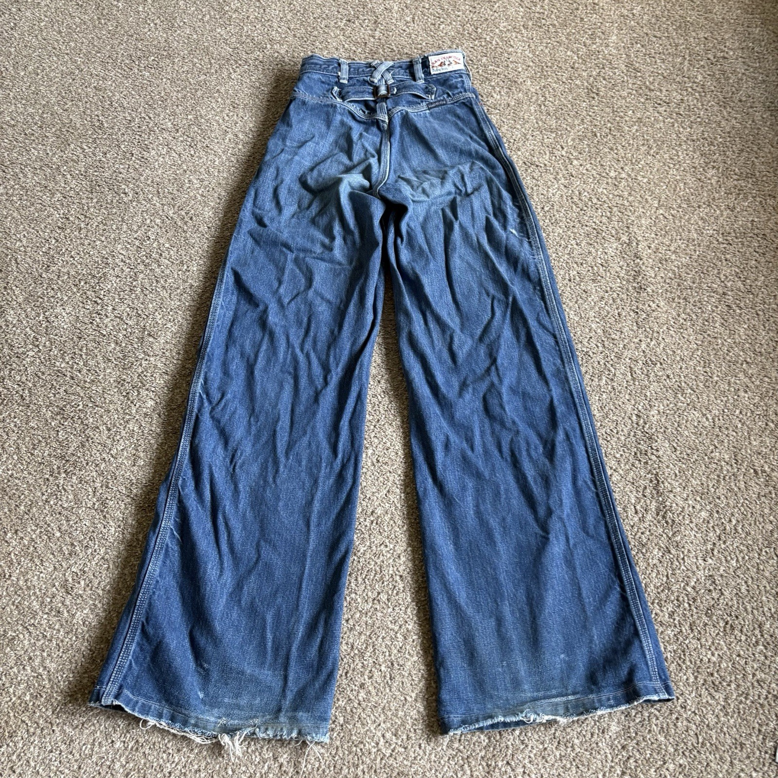 70s San Francisco Riding Gear Flared Buckle Back Jeans Women’s 25×34