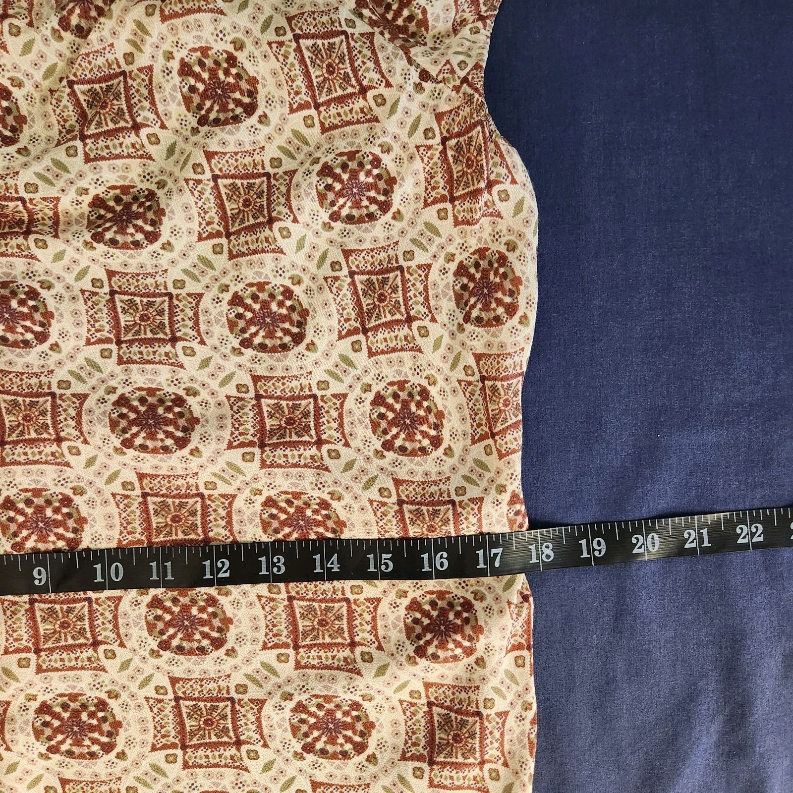 90s Rampage Batik Print Off Shoulder Sheath Hippie/Indie/SlowFashion 13