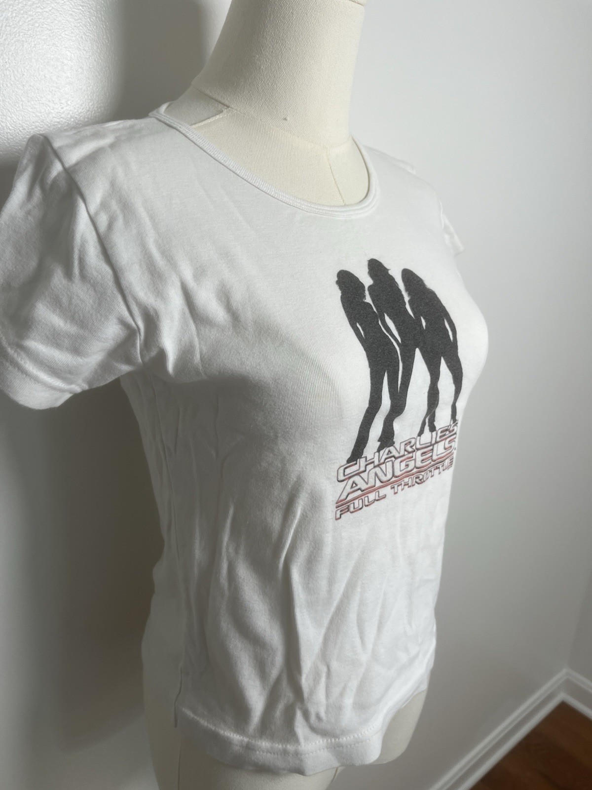 Vintage Charlies Angels Full Throttle Baby Tee Size M Y2K T Shirt 100% Cotton