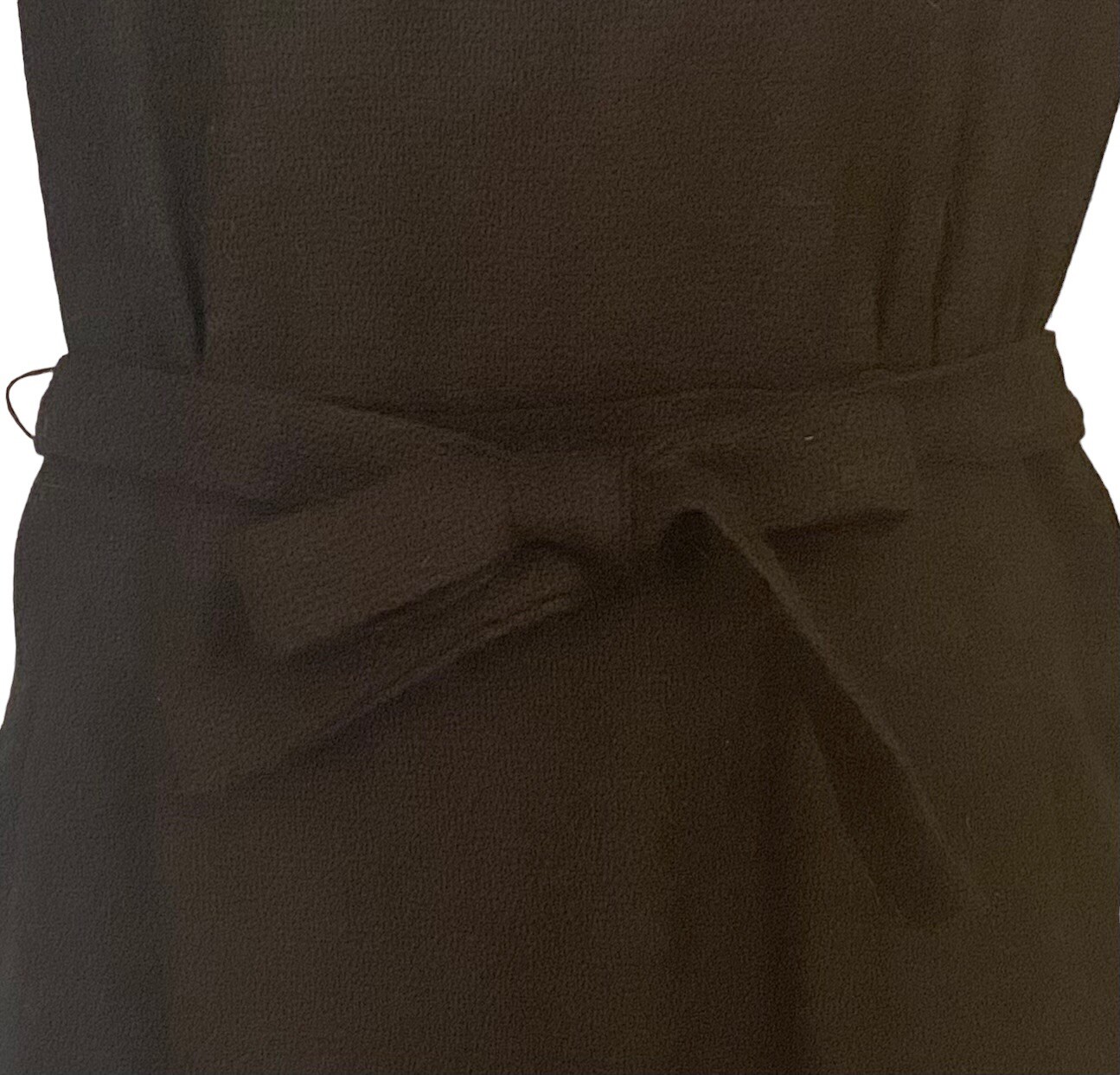 Vtg Gallant California 100% Wool Sheath Dress Short Sleeves Belt Mad Men Sz 14.5