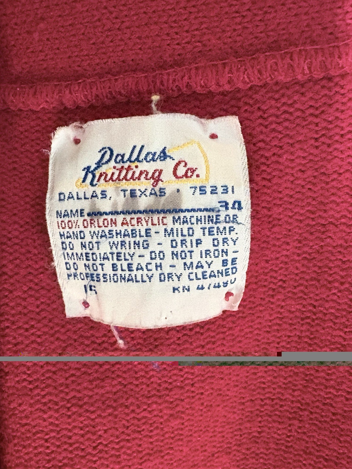 Vintage Cherry Red Varsity Letterman Jacket Cardigan 1960’s/1970’s Size Small